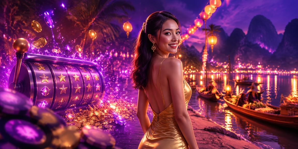 Máy đánh bạc với hình ảnh neon rực rỡ tại Ninh Bình